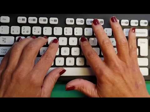 Touch typing - Touch typing on an AZERTY keyboard (method)