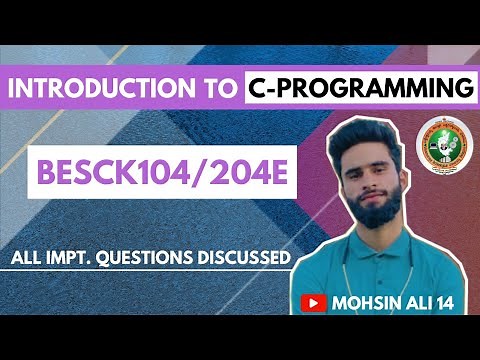 Introduction To C Programming BESCK104/204E Vtu Imp.Questions