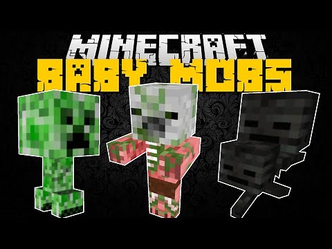 Minecraft BABY MOBS MOD!! (Have Baby Mobs as Pets) Mod Showcase