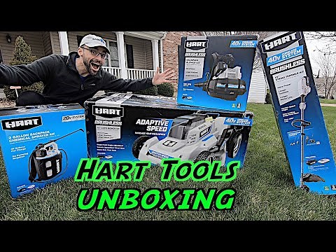 HART Tools 40v Brushless Battery Powered Lawn Equipment | Unboxing & Demo