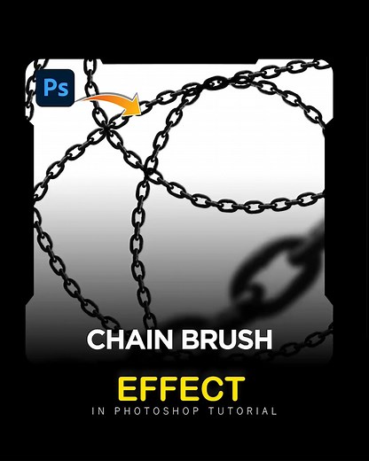 Graphic Designer on Instagram: "How To Make Chain Brush Tool From Any Image In Adobe Photoshop Tutorials BY @graphicinfluence01"