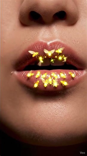 Firefly Lipstick ASMR | Glowing Tiny Fireflies Reveal on Lips” #asmr #lipstickasmr #lips #lipstick