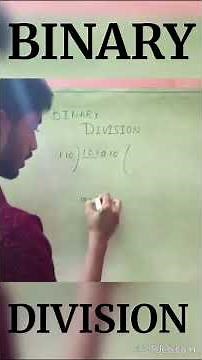 Binary Division Explained(with examples) #pw #scienceandfun #science