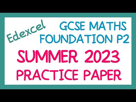 [EDEXCEL GCSE Maths] - Practice Paper 2F