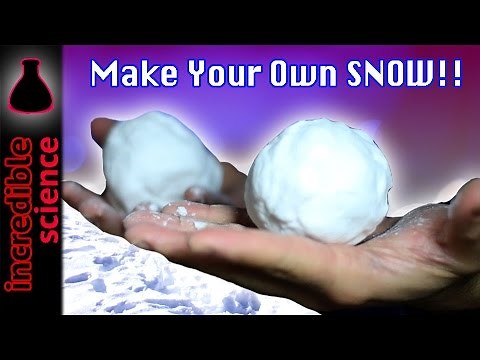 DIY EASY TO MAKE SNOW AT HOME!!!