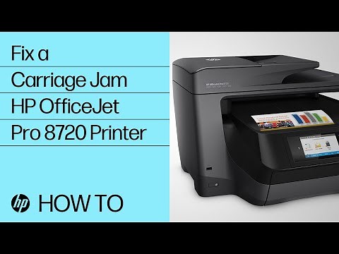 Fixing a Carriage Jam | HP OfficeJet Pro 8720 Printer | HP