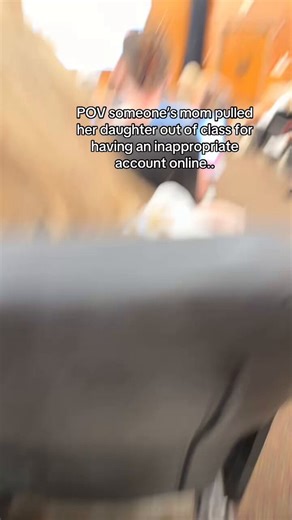 Mom storms into class mid lesson, grabs her daughter, and pulls her out after discovering an inappropriate online profile. The teacher is still teaching as it happens.