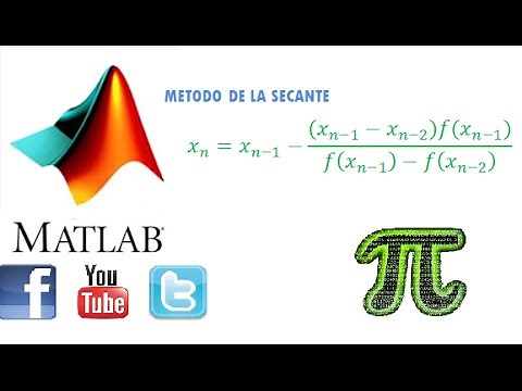METODO DE LA SECANTE EN MATLAB