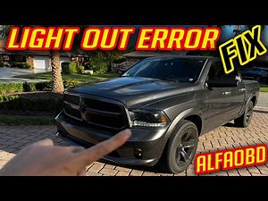 HOW TO FIX LED BULB LIGHT OUT ERROR ON DODGE RAM JEEP | AlfaOBD