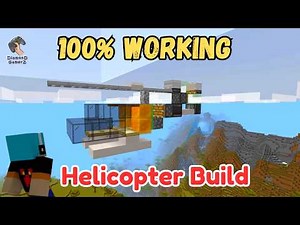 Vlog #730 | Minecraft Working Helicopter Build Tutorial | Fly High! (English)