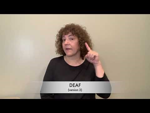 ASL Signs - Deaf, Hard of hearing, hearing