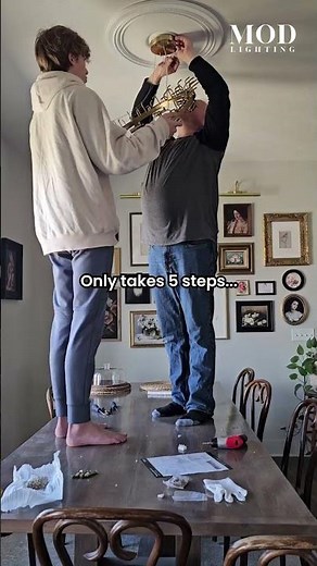 Install the Celestial Crystal Chandelier in 5 Easy Steps! ✨