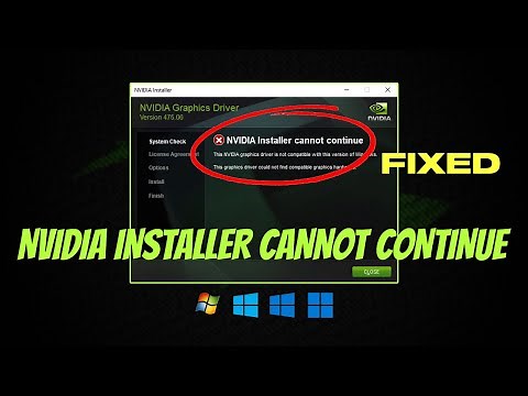 Fix NVIDIA Installer Cannot Continue Error In Windows 11/ 10/ 8/ 7 | Fast & Easy!