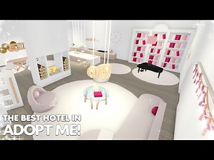 VISITING THE BEST HOTEL I'VE EVER SEEN in Adopt me! #roblox #adoptme #tour