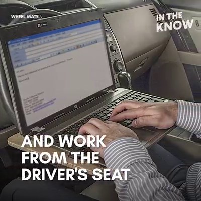 6.3M views · 4K reactions | This tray transforms your steering wheel into a table  | In The Know | Facebook