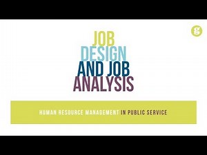 Job Design and Analysis