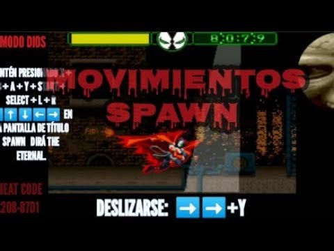 Movimientos y trucos Spawn de Snes.