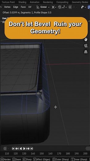 Don't let Bevel Ruin Your Geometry - Quick blender Tutorial