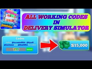 *NEW* ALL CODE IN DELIVERY SIMULATOR! - Roblox Delivery Simulator