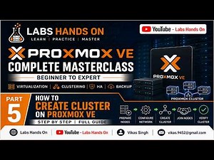#5 - Proxmox VE Masterclass | How to Create a Cluster on Proxmox VE | Step-by-Step Full Guide