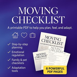 Stress-free Moving Guide | Step-by-step Printable Checklist & Emotional Toolkit |6-page Planner for Relocation - Etsy UK