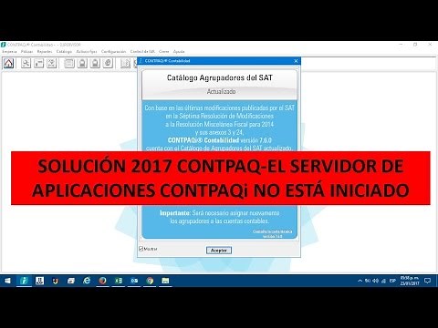 SOLUCIÓN CONTPAQ EL SERVIDOR DE APLICACIONES CONTPAQi NO ESTÁ INICIADO