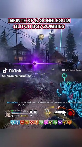 INFINITE XP & GOBBLEGUMS GLITCH IN BLACK OPS 7 ZOMBIES #glitch #blackops7 #codzombies #zombiesglitch #bo7