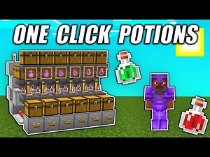 Minecraft - How to Build an Easy and Fully Automatic Potion Brewer Machine