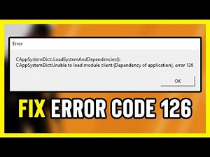 How to FIX Counter Strike 2 Error Code 126 | CS2