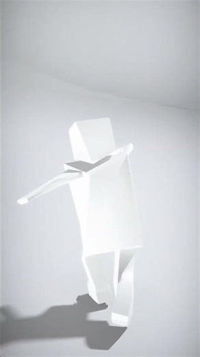 Simple Robot Character with Blocky Design - AI Rigged 3D Character