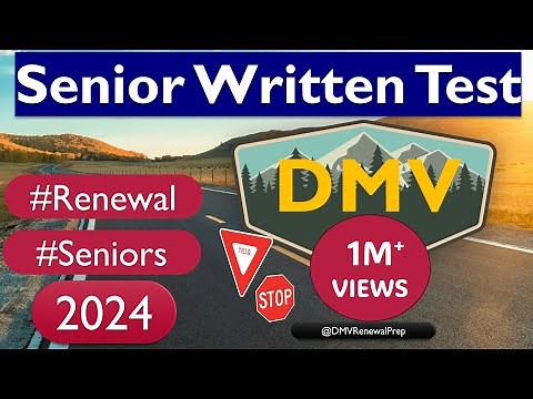 DMV Senior Written Test 2024 [UPDATED] Exclusive 35 Question Breakdown