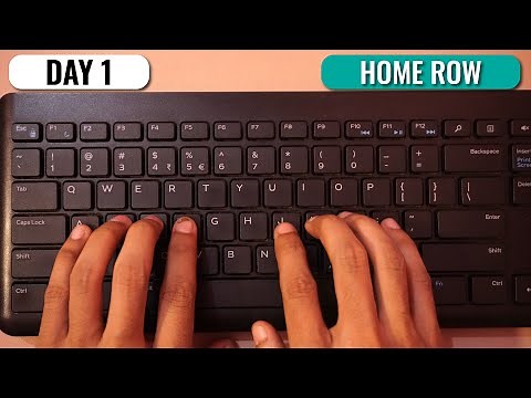 English Typing Course- DAY 1 | Free Typing Lessons | Touch Typing Course | Tech Avi