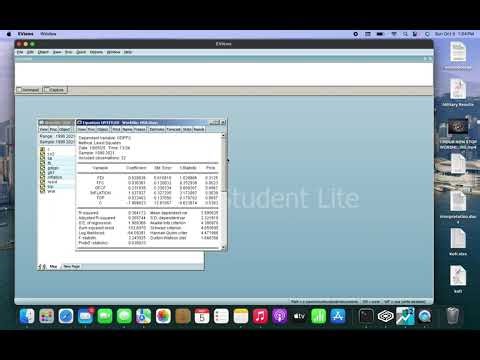 Time series estimation using Eviews-Extended version