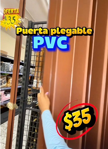 Puerta plegable 💥 Llévate cualquiera de nuestras puertas plegables a $35 💸 📍Chimborazo entre capitán Nájera y febres Cordero Tambien realizamos envíos 📦 #puertas #pvc #puertasplegables #importadora #guayaquil