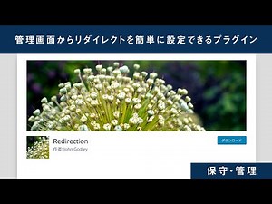 管理画面からリダイレクトを簡単に設定できるプラグイン「Redirection」
