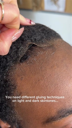 Of course other people may have had different techniques when using spirit gum, but here are a few tips I have learned in my experience so far. When applying it to light to medium skin tones, we have always been told to Apply the glue Tap it until it goes tacky Lay the lace over the top Pat over the top of the lace with a stocking cap or a piece of silk etc to mattify it If any shine remains from the glue, apply a mattifying product to remove any shine. This has always been a fail safe method fo