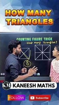 HOW MANY TRIANGLES ?