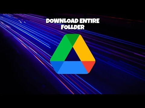How To download the entire folder on Google Drive