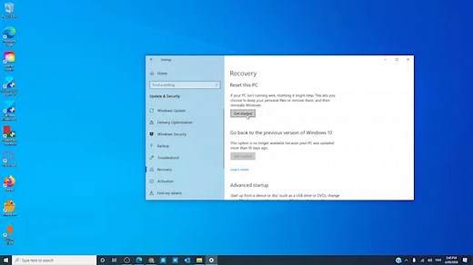 What happens when you Reset Windows 11