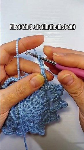 How to Crochet a Picot Stitch (3 Chains) – Easy & Neat Finish