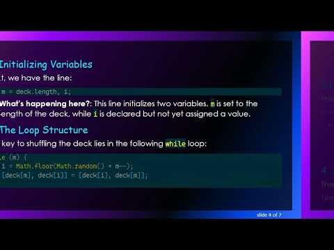 How to Shuffle a Deck of Cards Using JavaScript
