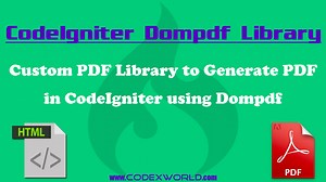 Convert HTML to PDF in CodeIgniter using Dompdf - CodexWorld