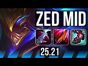 ZED vs MALPHITE (MID) | 16/1/6, Legendary | KR Master | 25.21