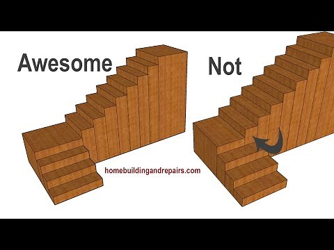 Use This Stair Builder Trick To Layout Steps And Landing On Floor - Double Checking Tread Location