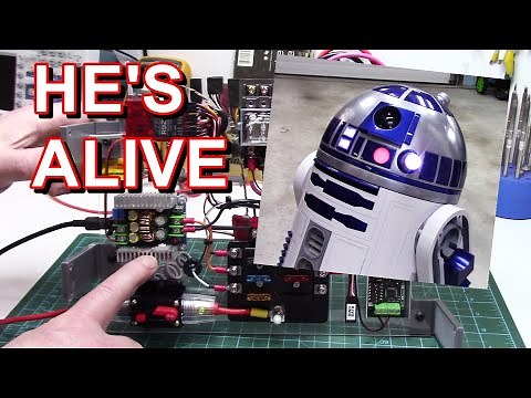 R2-D2 Build Part 10 - Electronics Installation - Working Droid