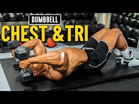 30 Minute Dumbbell Chest & Triceps Workout (No Bench) | Build Muscle #2