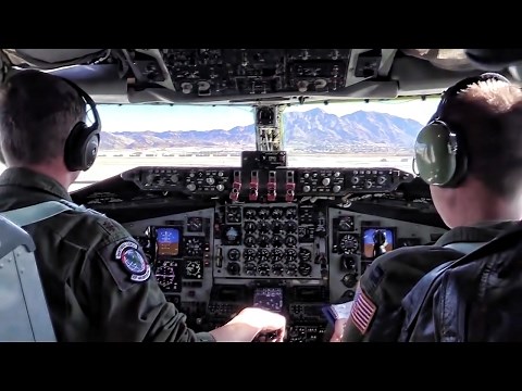 KC-135 Mission At Red Flag 17-1 • Cockpit Takeoff & Landing
