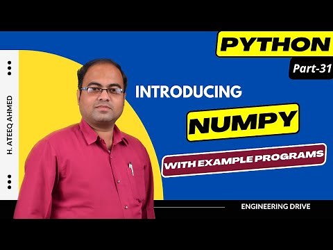 Python Library NUMPY with Example Programs