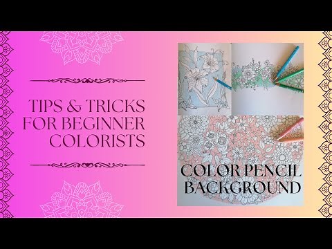 HOW TO COLOR BACKGROUNDS WITH COLORED PENCILS | Easy Tutorial for Adult Coloring Books #tutorial