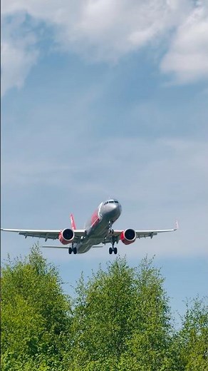 Jet2 Flight Lands Smoothly at BHX | Powerful Close-Up! #aviation #planelanding